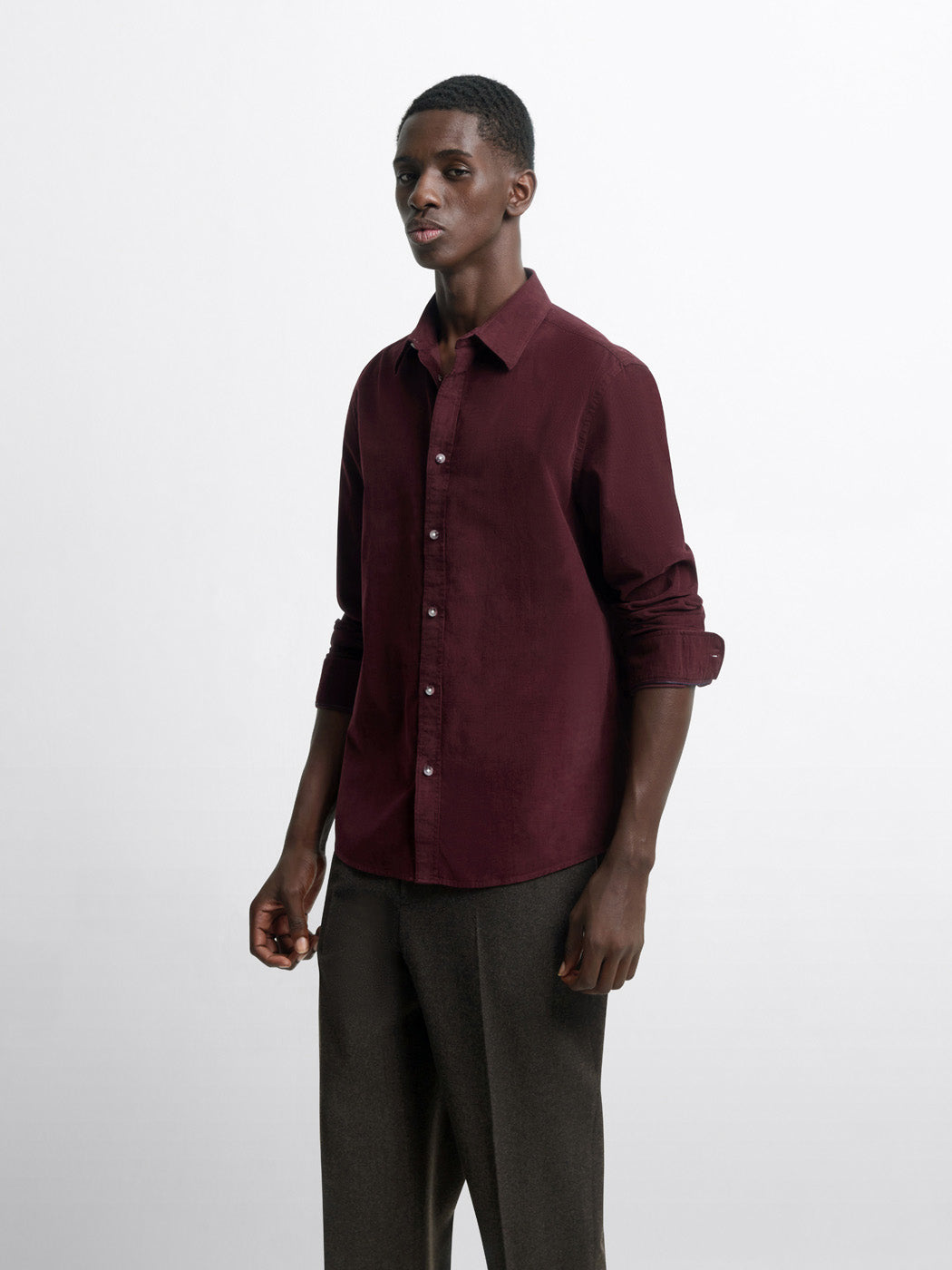 Chemise slim en velours - DEVRED 1902