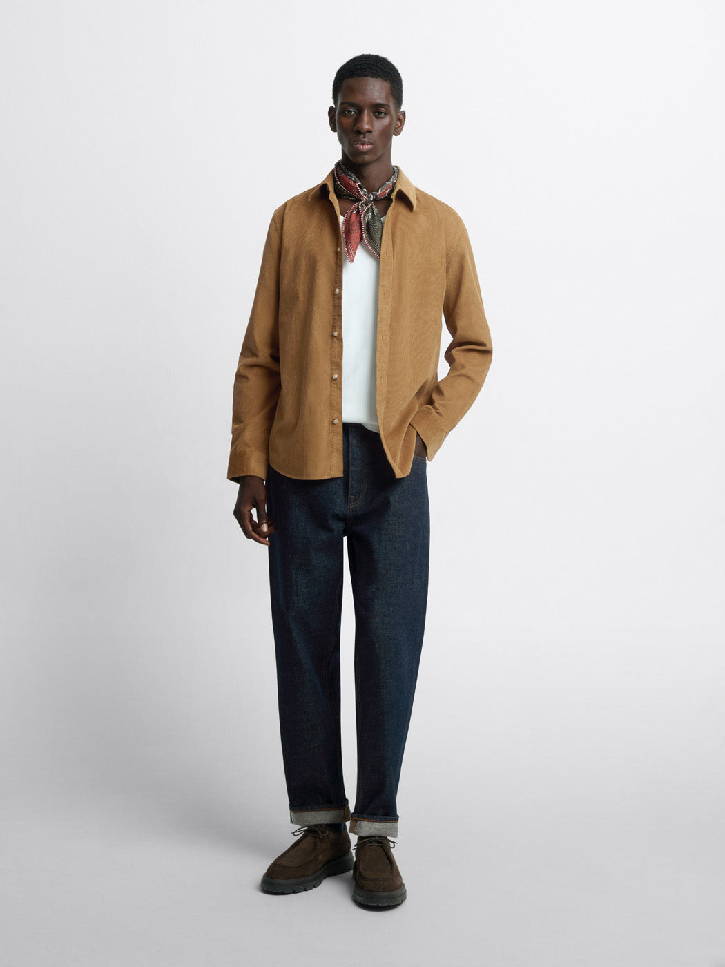 Chemise slim en velours - DEVRED 1902