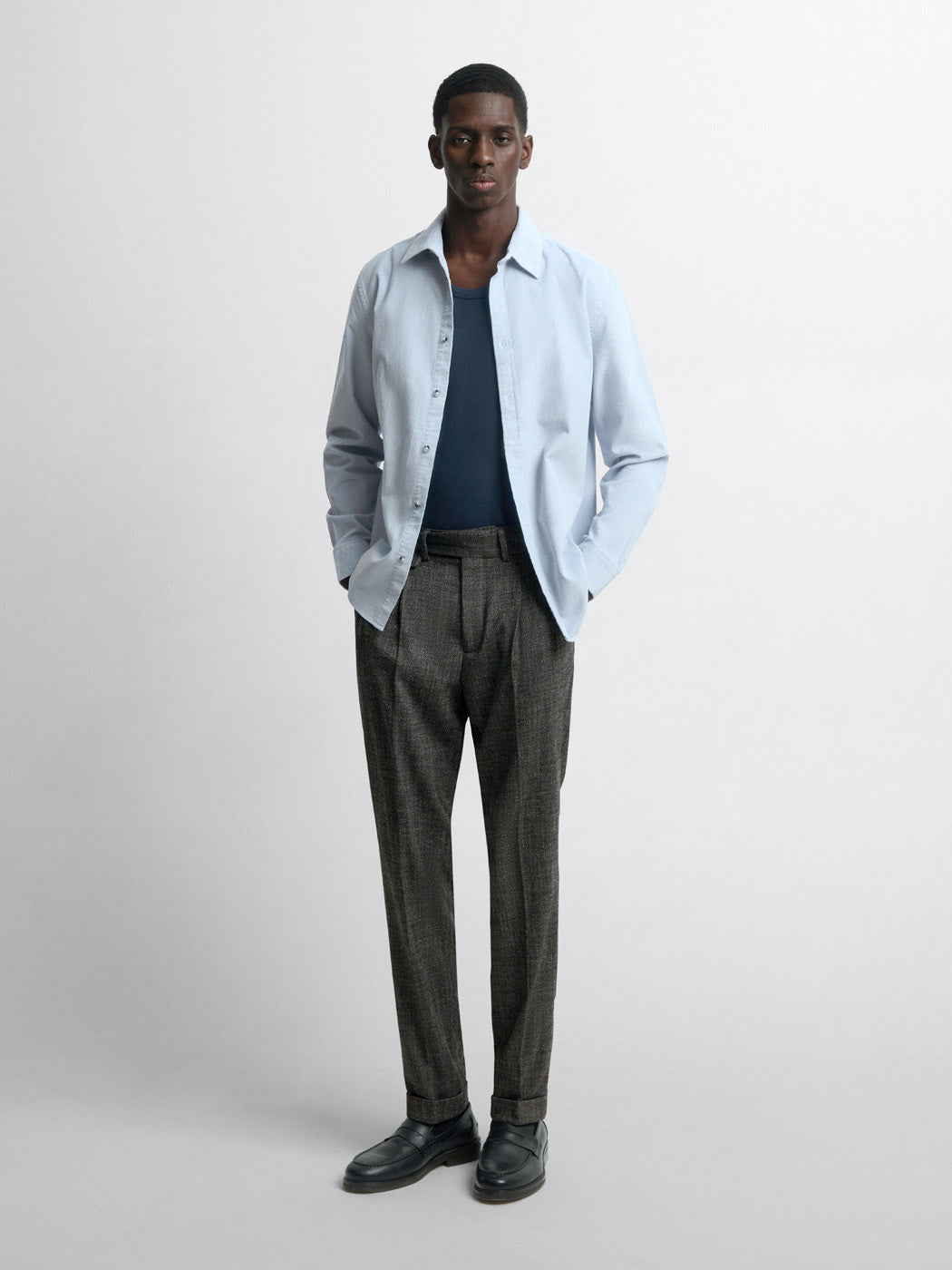 Chemise slim en velours - DEVRED 1902