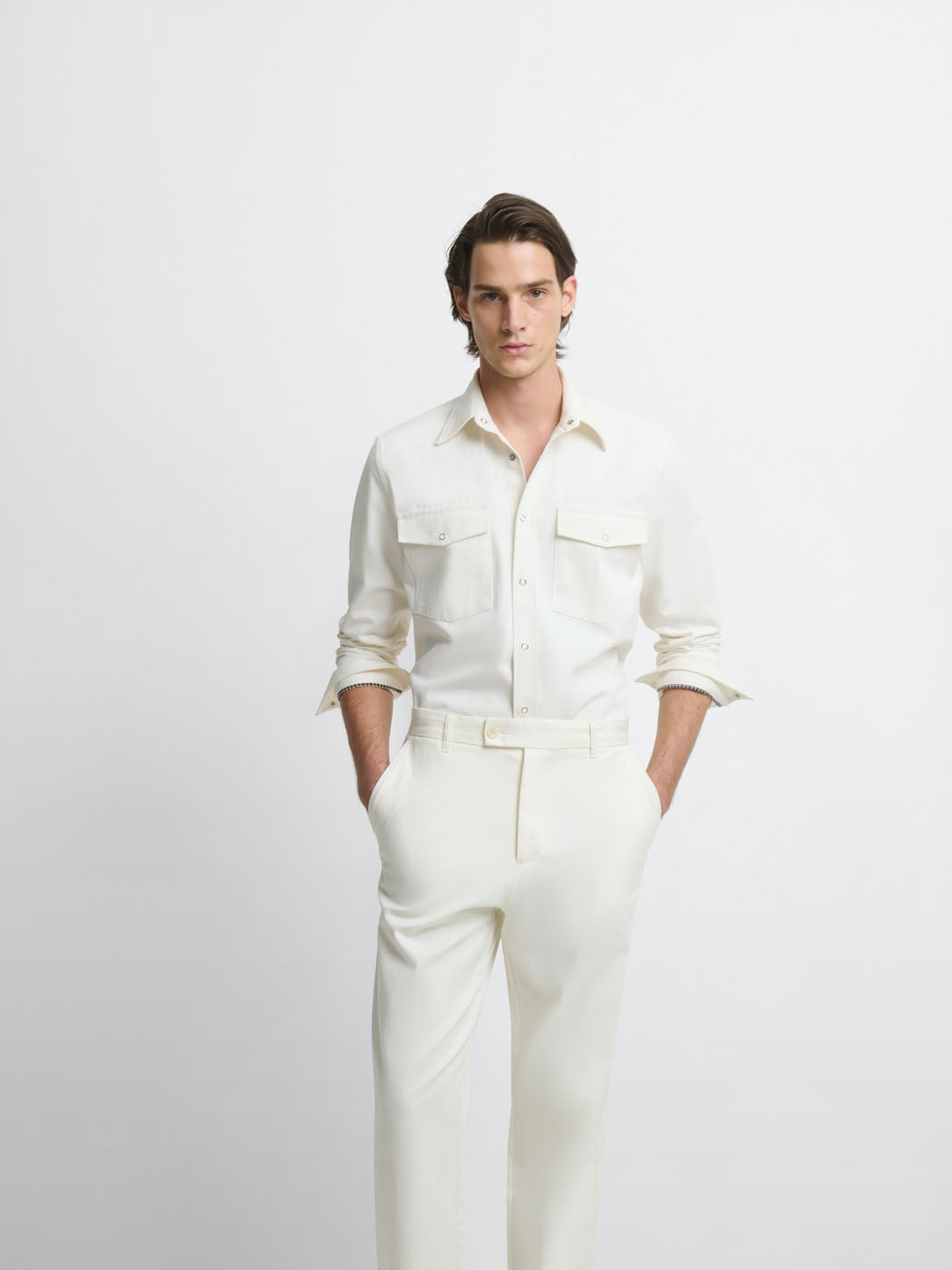Chemise regular en coton mélangé - DEVRED 1902
