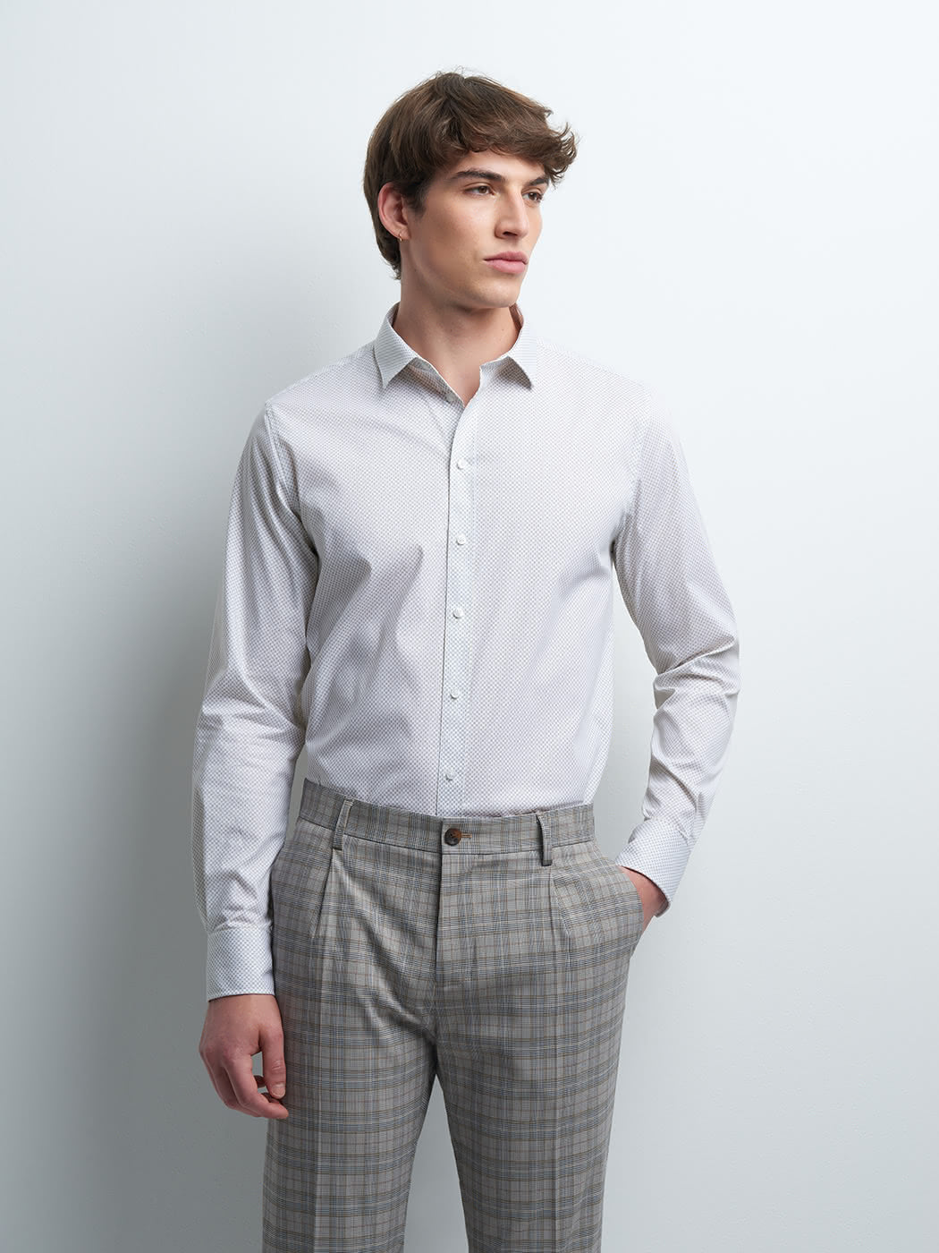 Chemise extra-slim stretch fantaisie - DEVRED 1902