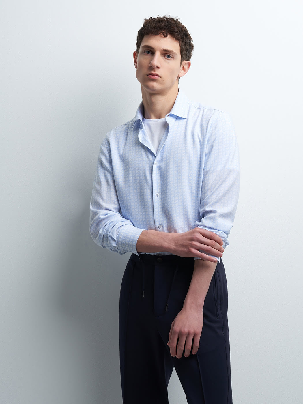 Chemise slim fleurie - DEVRED 1902