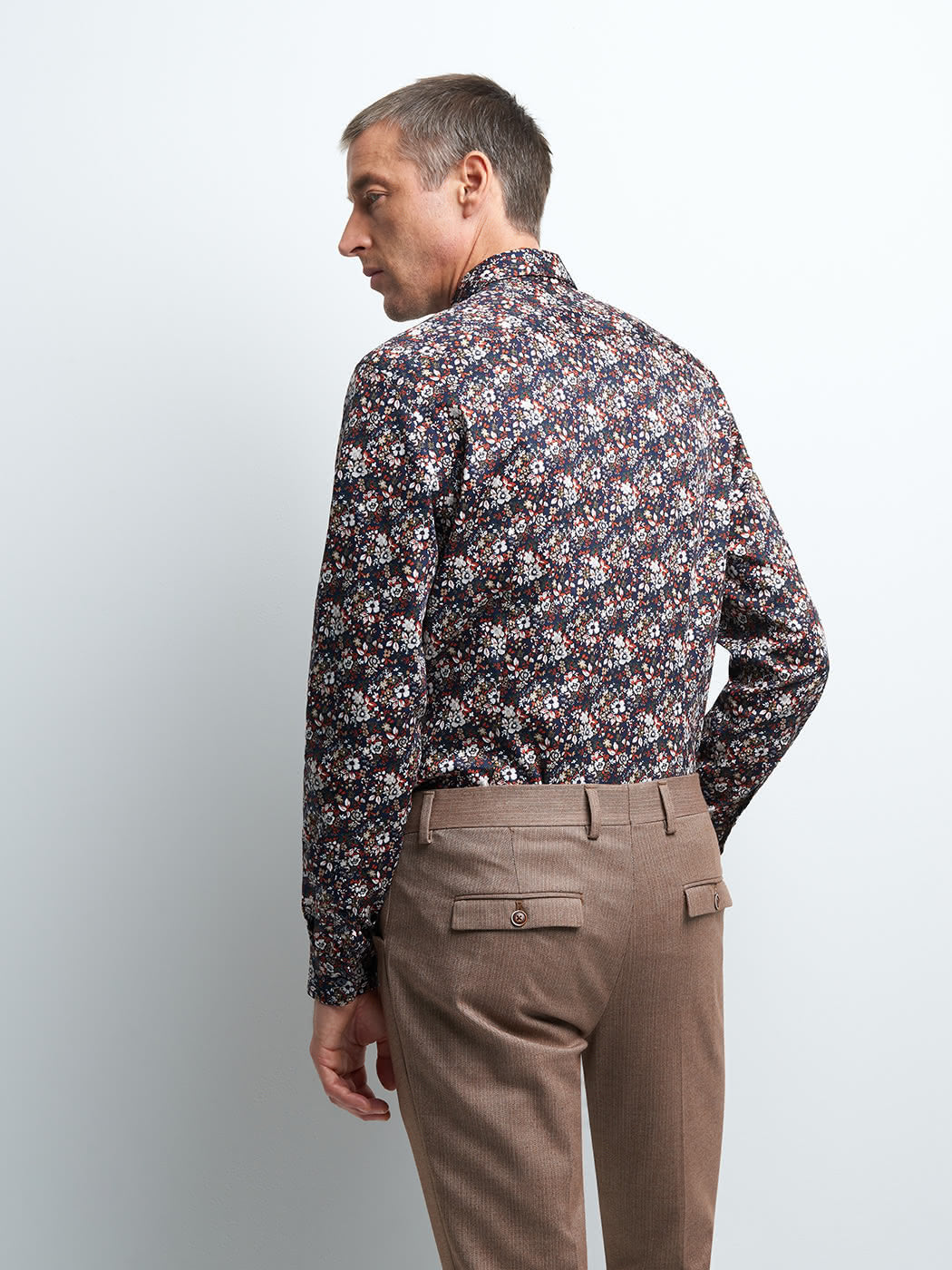 Chemise slim fleurie - DEVRED 1902