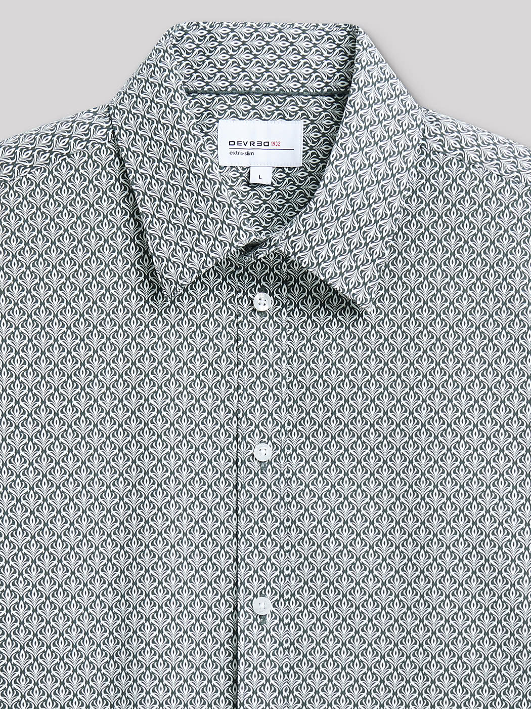 Chemise extra-slim stretch géométrique - DEVRED 1902