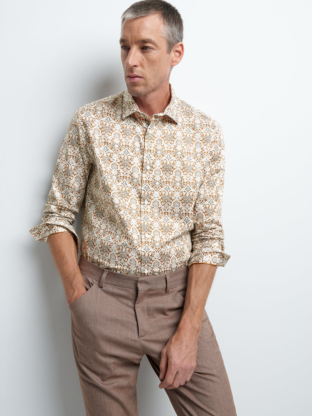 Chemise slim fleurie - DEVRED 1902