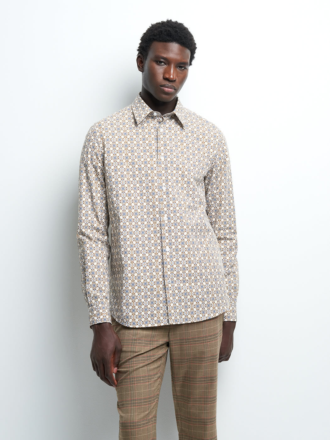 Chemise slim géométrique - DEVRED 1902