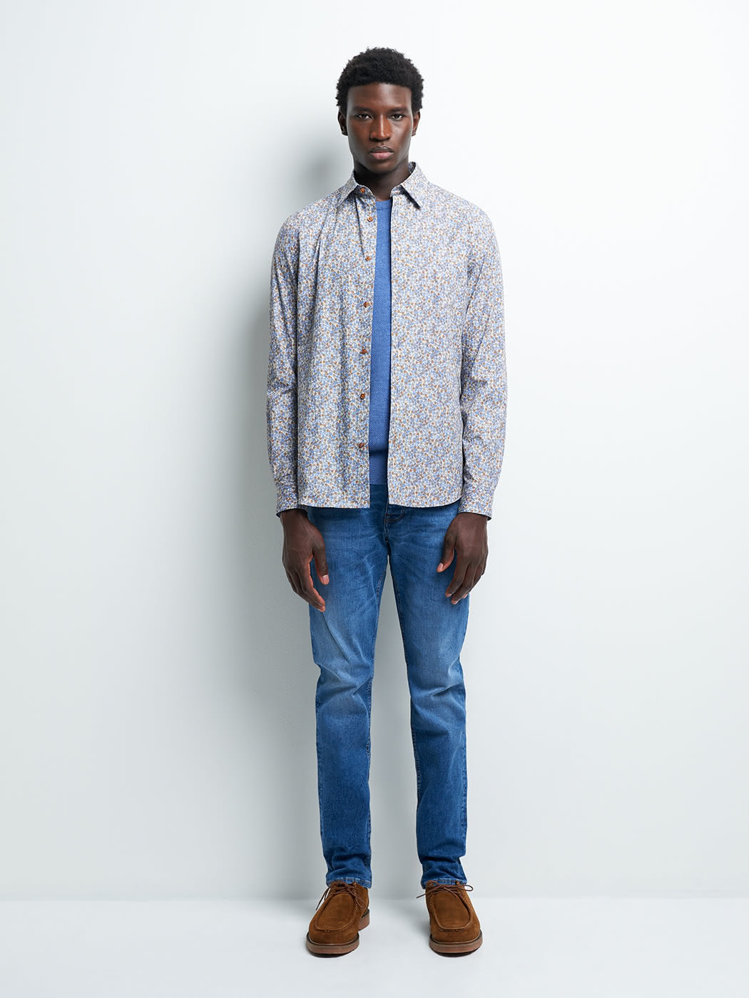 Chemise slim fleurie - DEVRED 1902