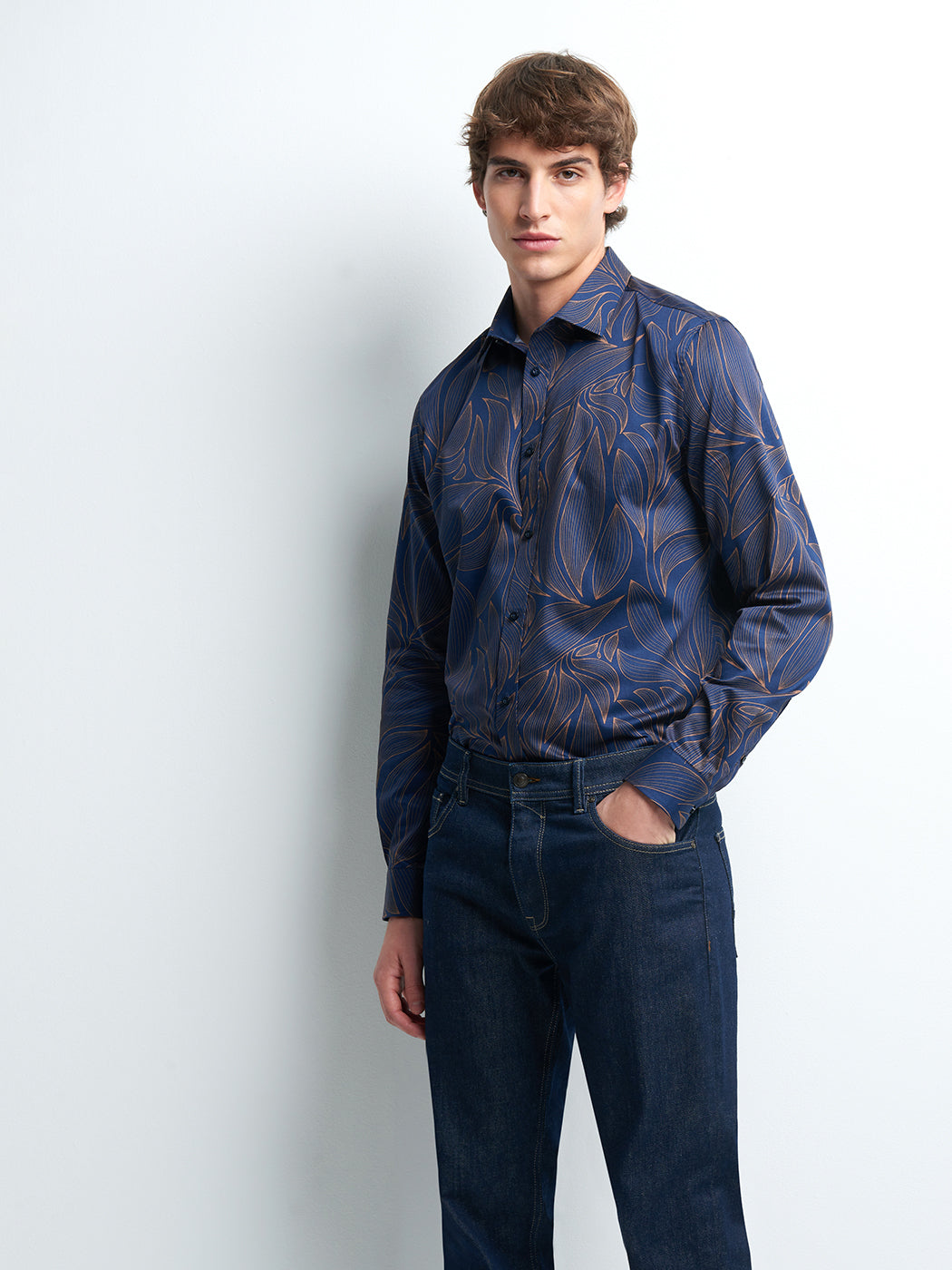 Chemise slim en satin végétale - DEVRED 1902