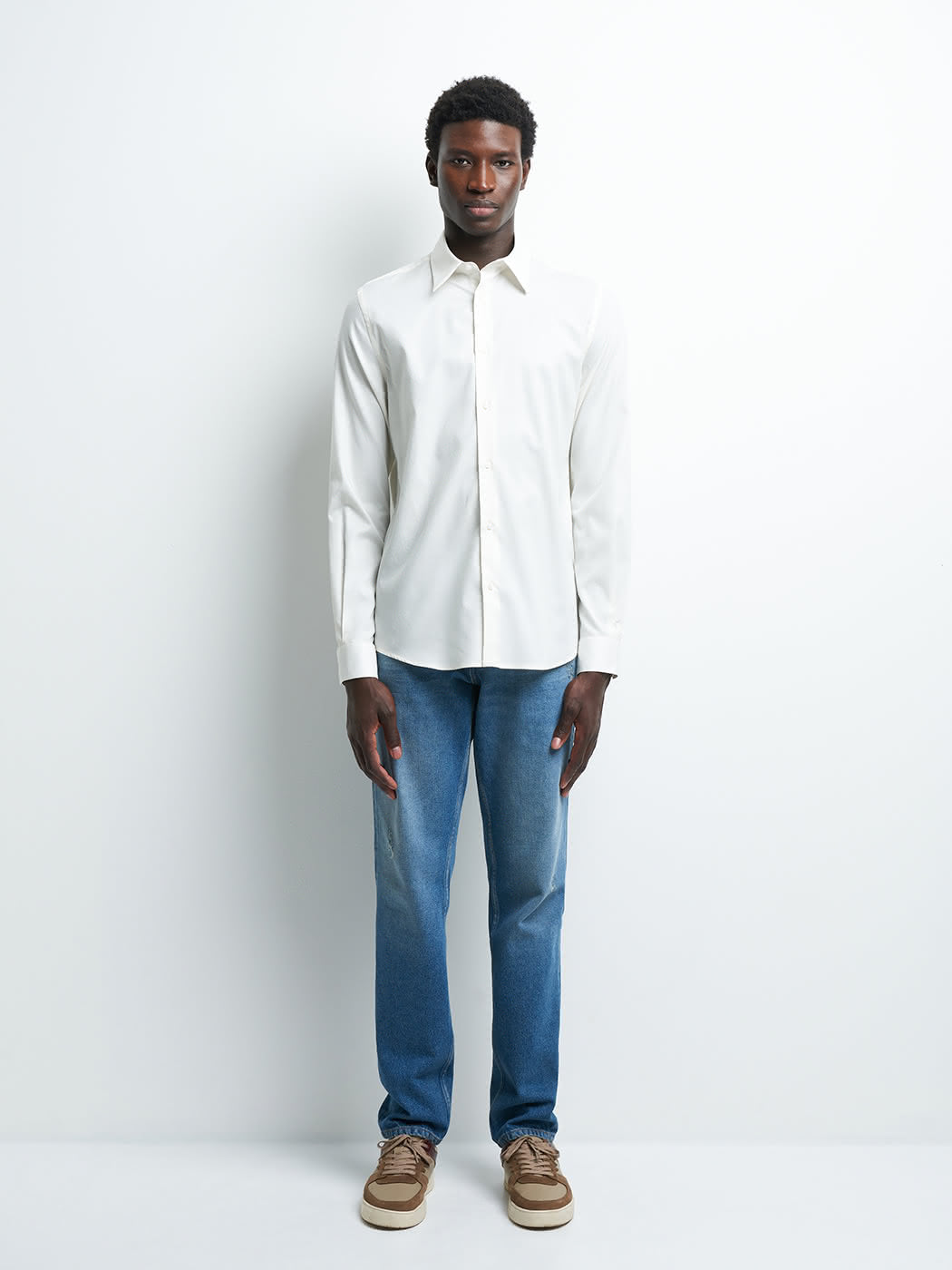 Chemise slim faux uni - DEVRED 1902