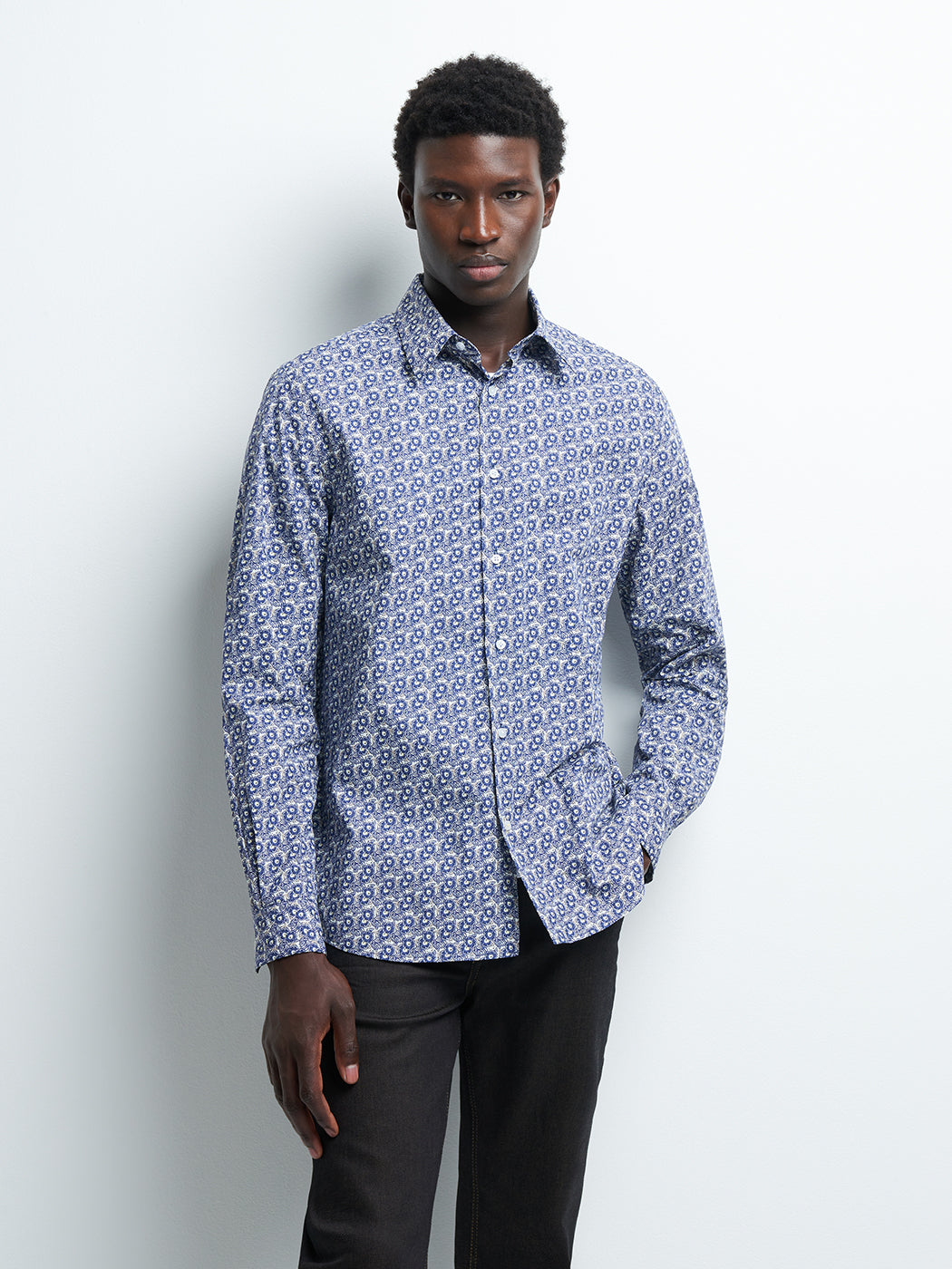 Chemise slim fleurie - DEVRED 1902