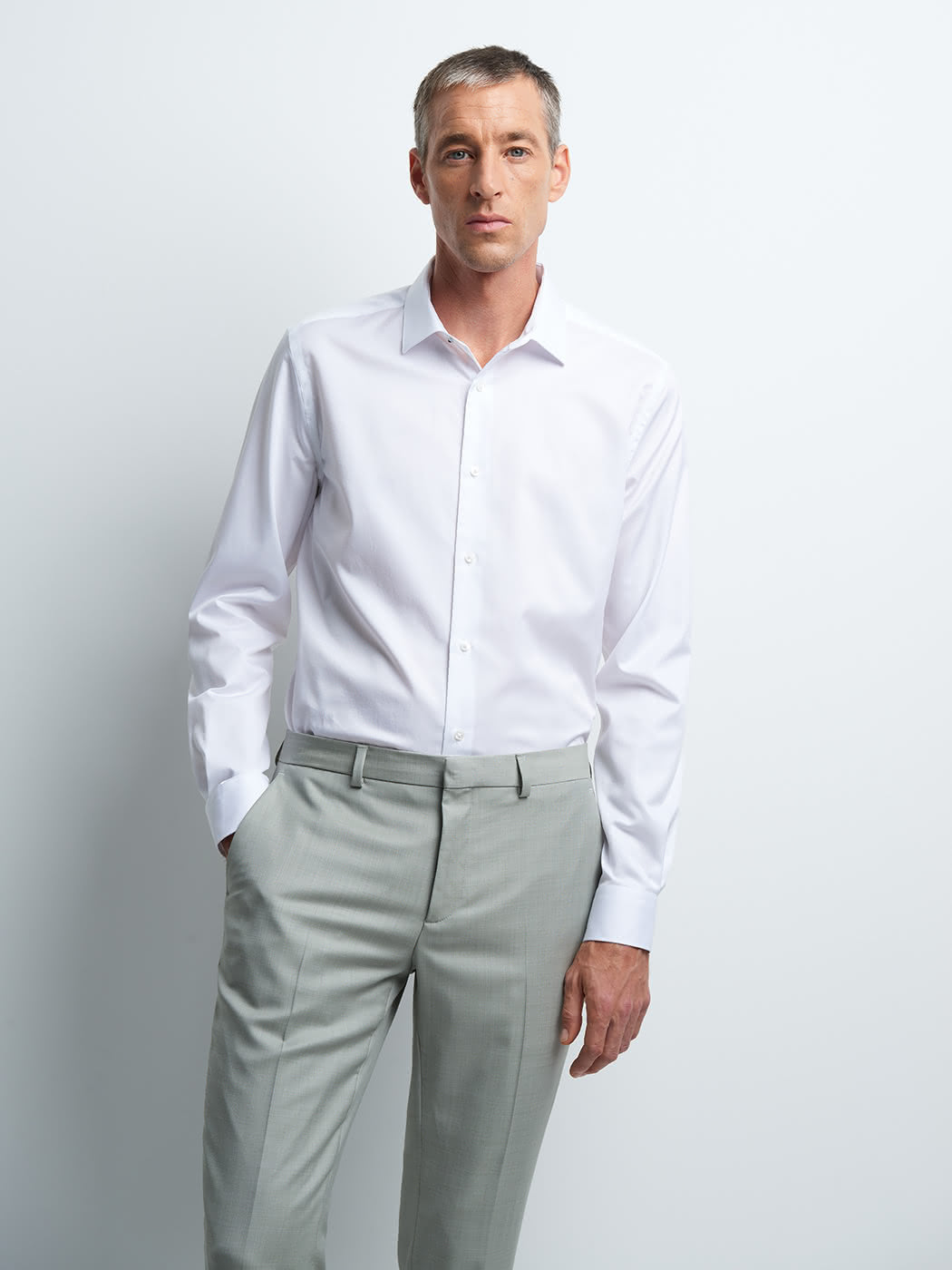Chemise slim repassage facile unie - DEVRED 1902