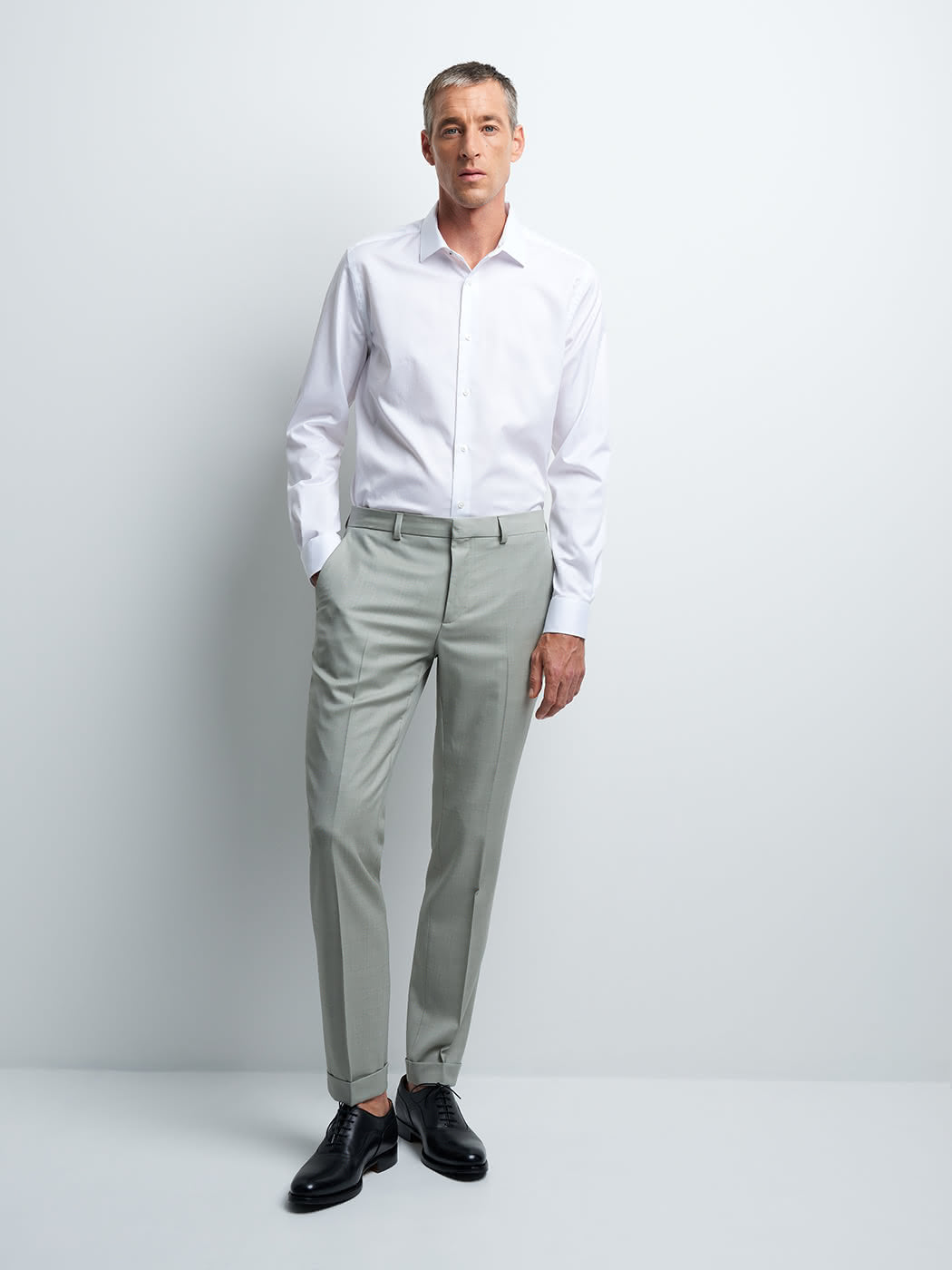 Chemise slim repassage facile unie - DEVRED 1902