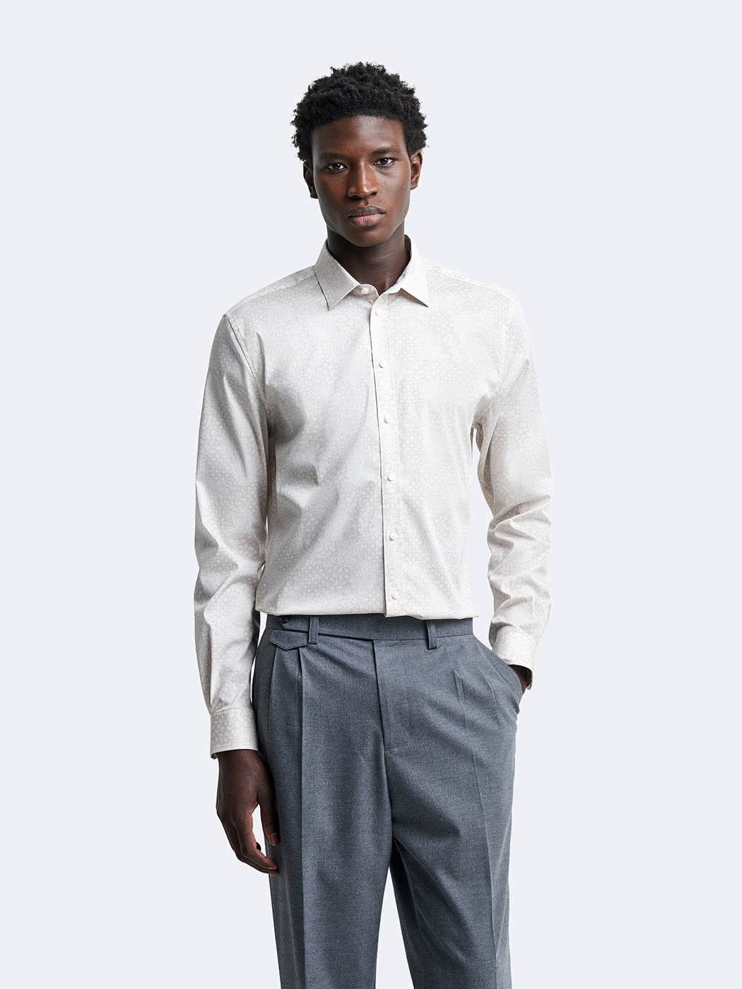 Chemise extra-slim stretch fantaisie - DEVRED 1902