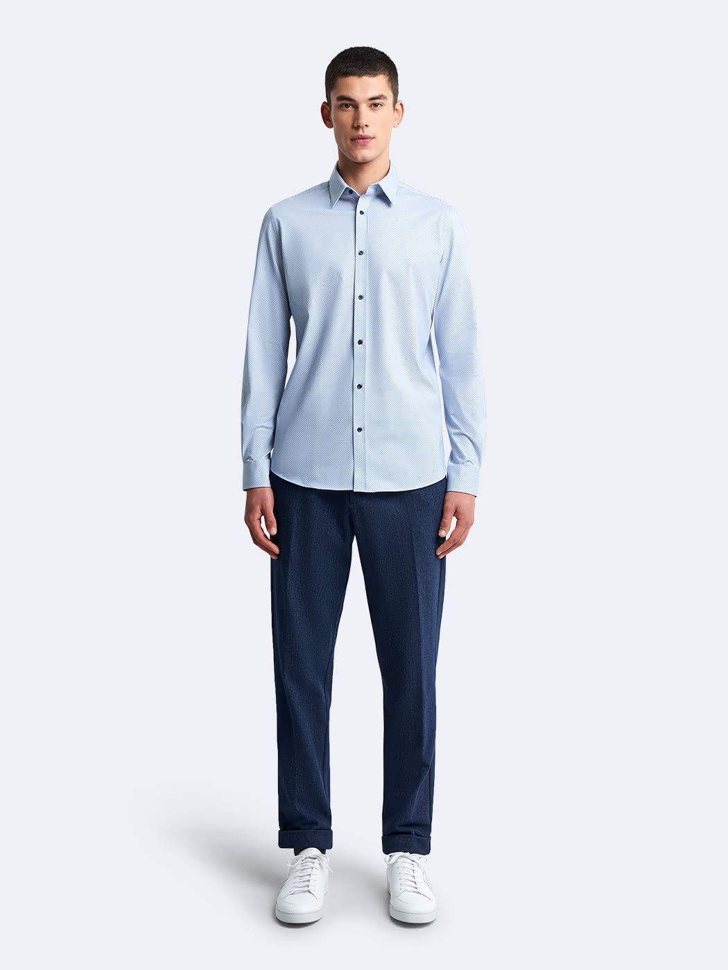 Chemise slim stretch géométrique - DEVRED 1902