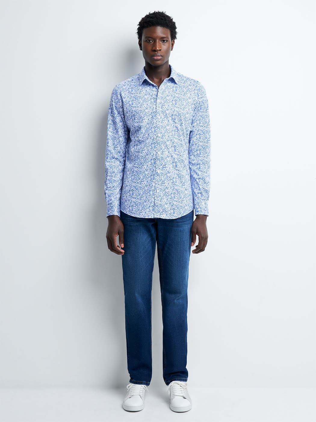 Chemise extra-slim fleurie - DEVRED 1902