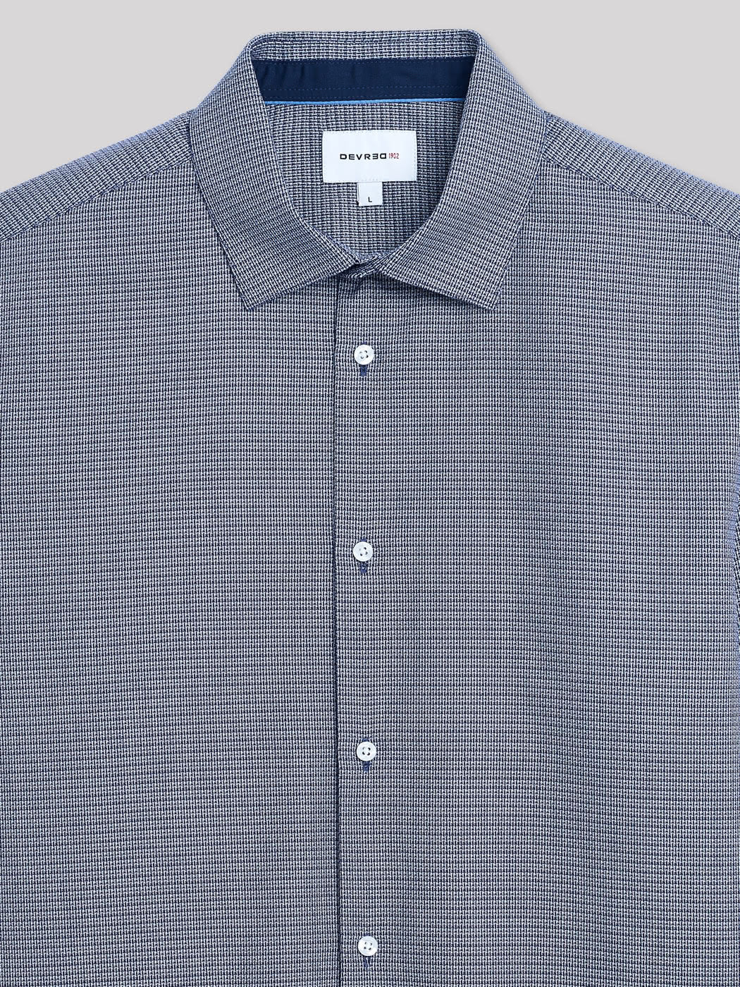 Chemise slim faux uni - DEVRED 1902