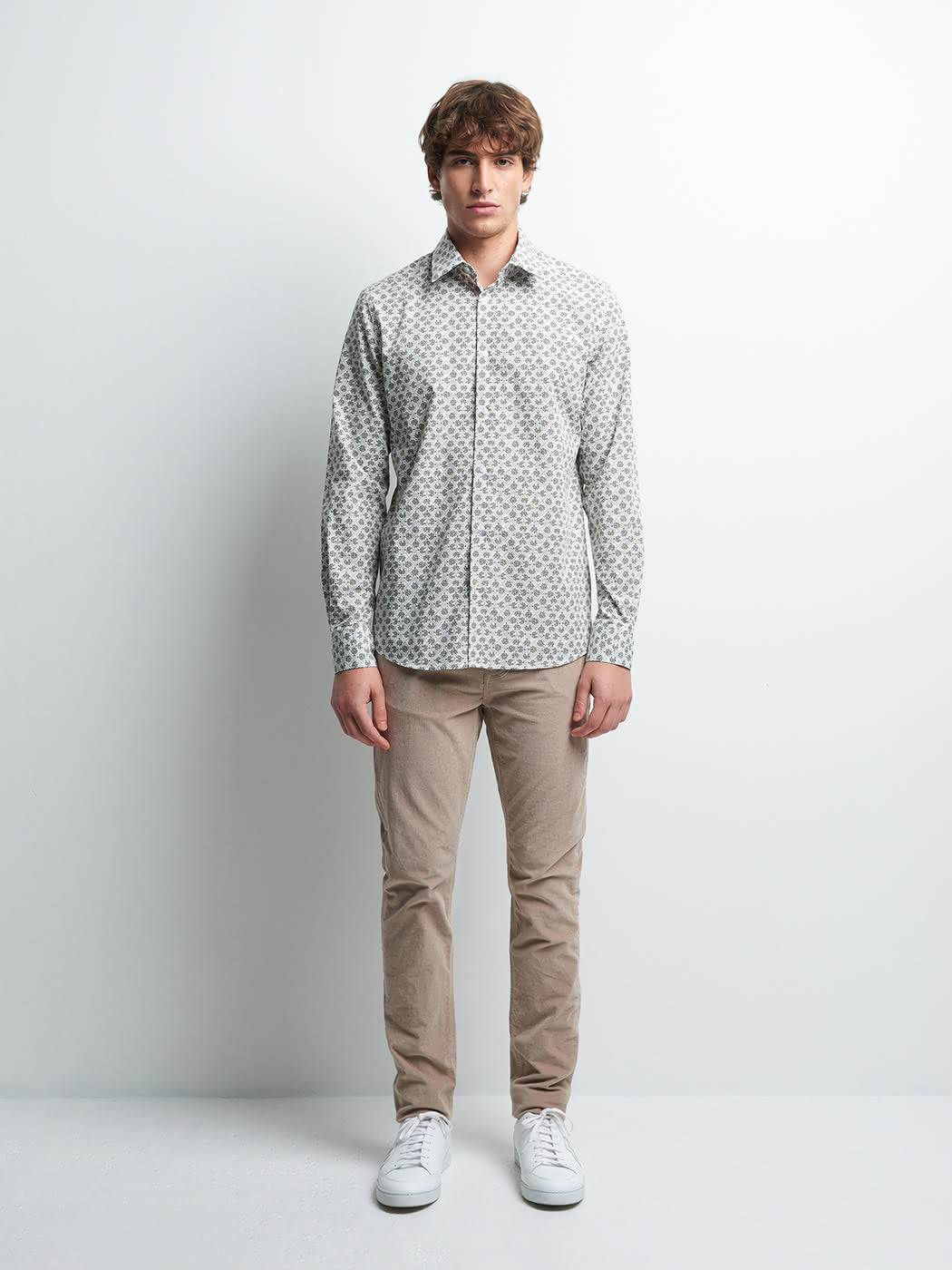 Chemise slim en coton imprimée - DEVRED 1902