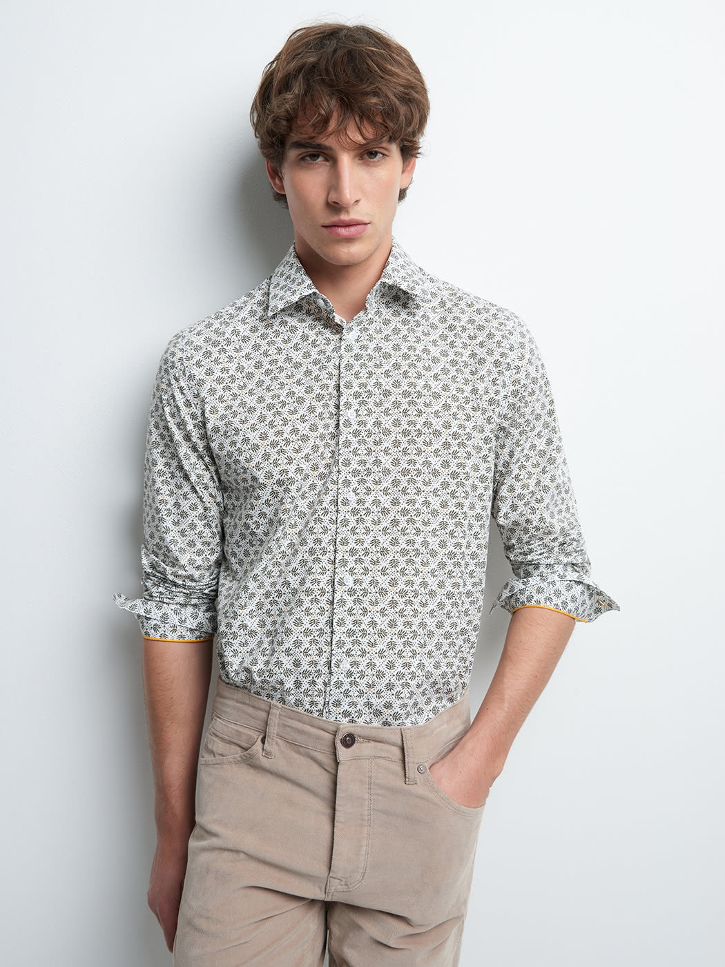 Chemise slim en coton imprimée - DEVRED 1902