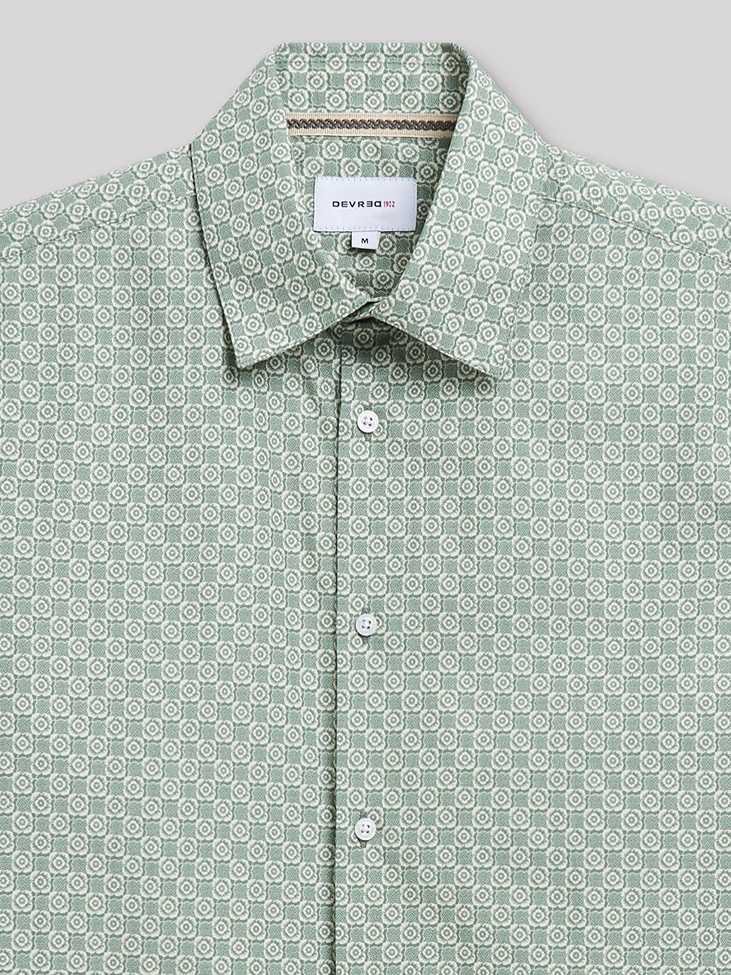 Chemise slim en coton imprimée - DEVRED 1902