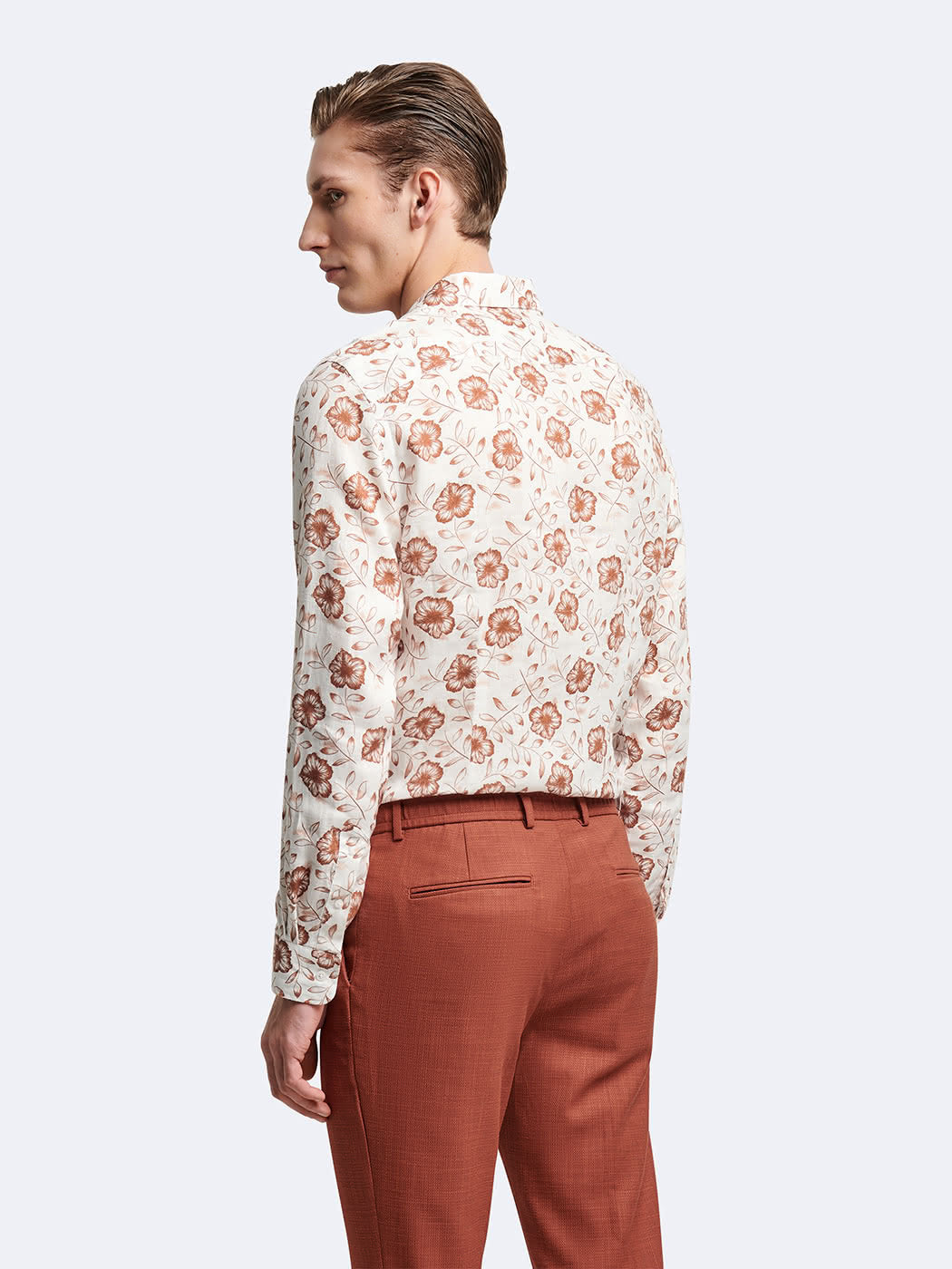 Chemise slim fleurie - DEVRED 1902