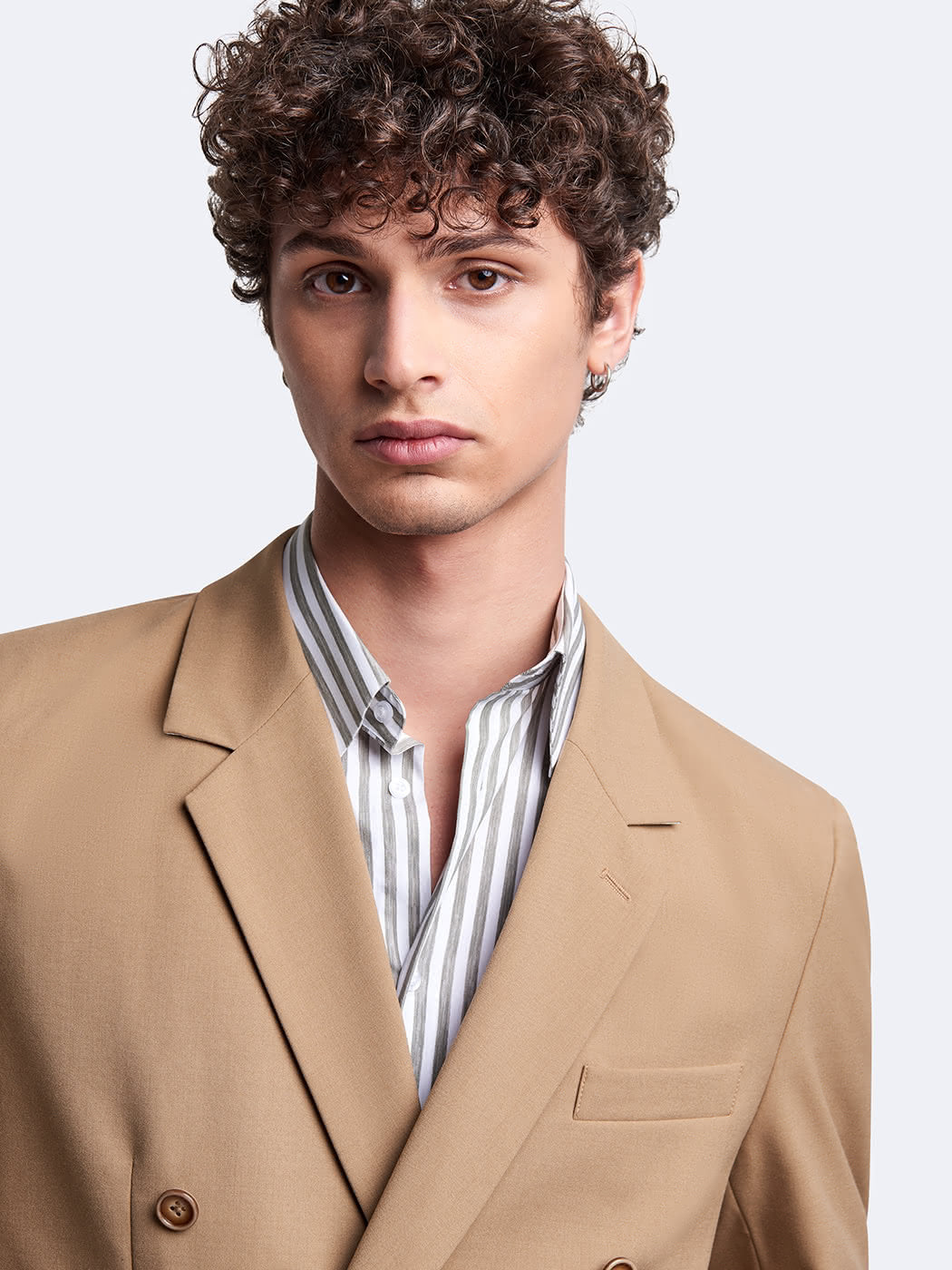 Chemise stretch rayée en coton - DEVRED 1902