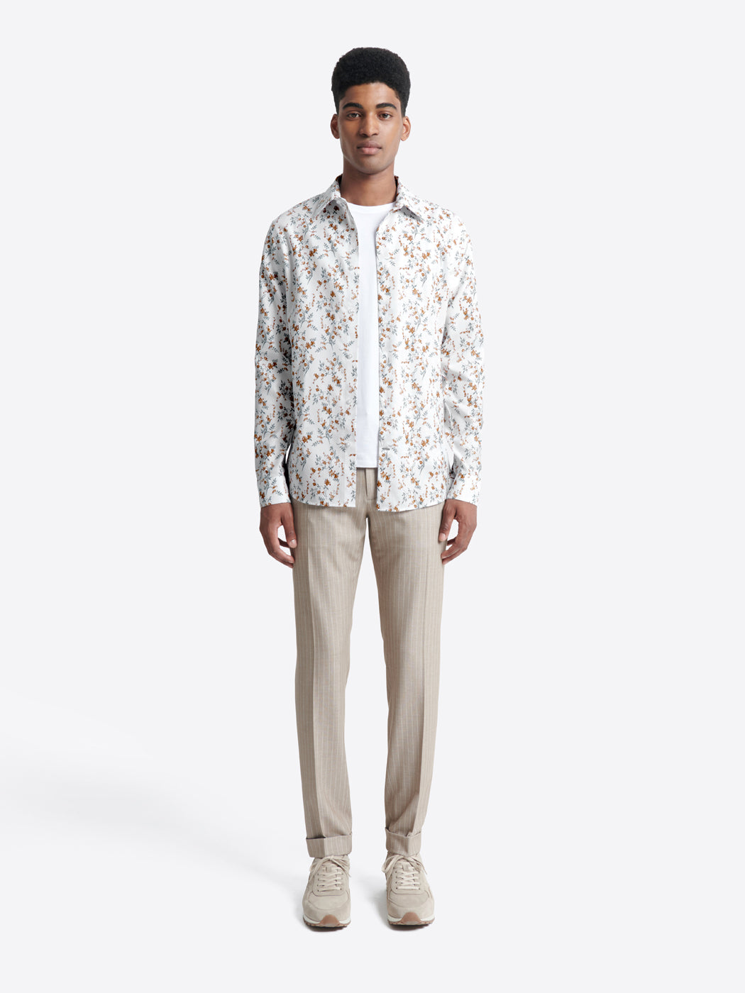 Chemise double retors fleurie 100% coton - DEVRED 1902
