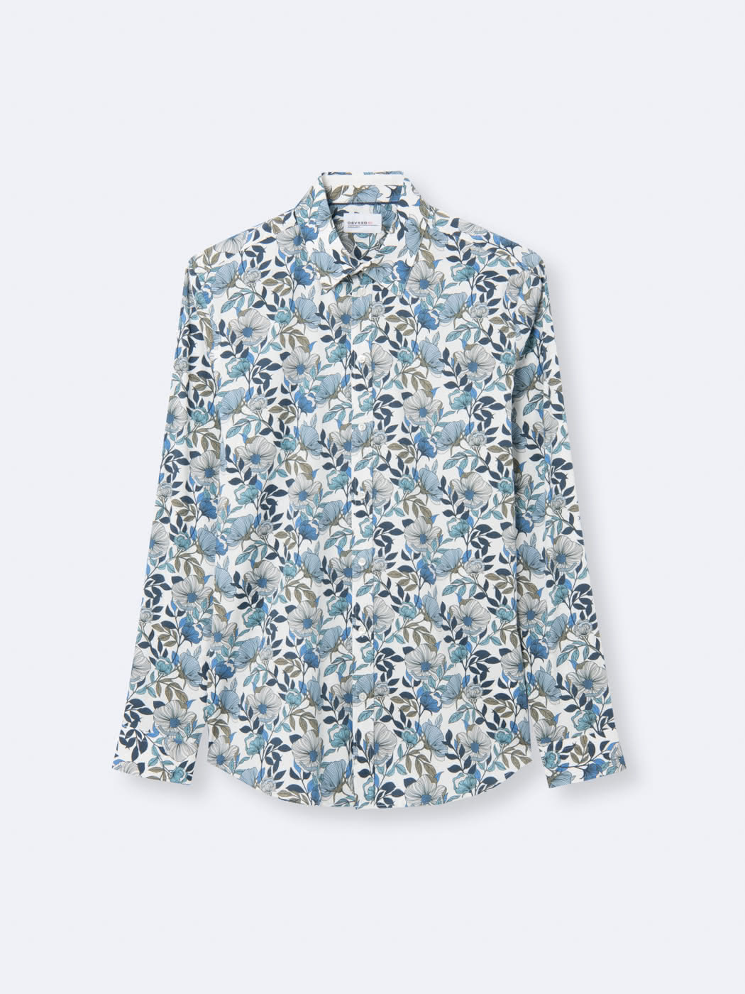 Chemise stretch fleurie en coton mélangé - DEVRED 1902