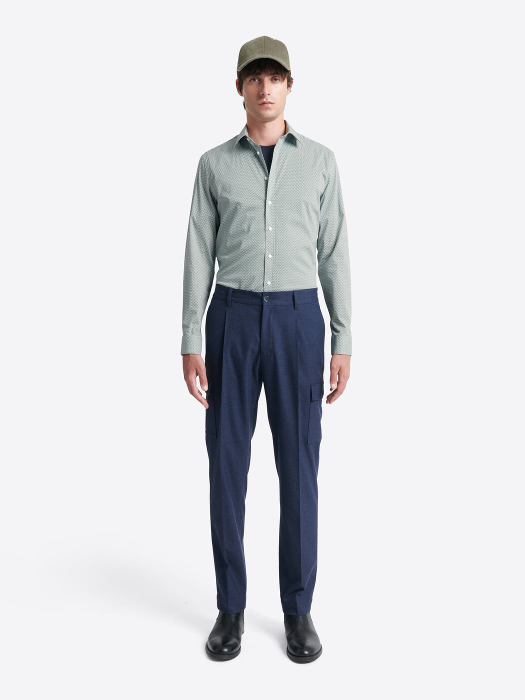 Chemise stretch fantaisie en coton - DEVRED 1902