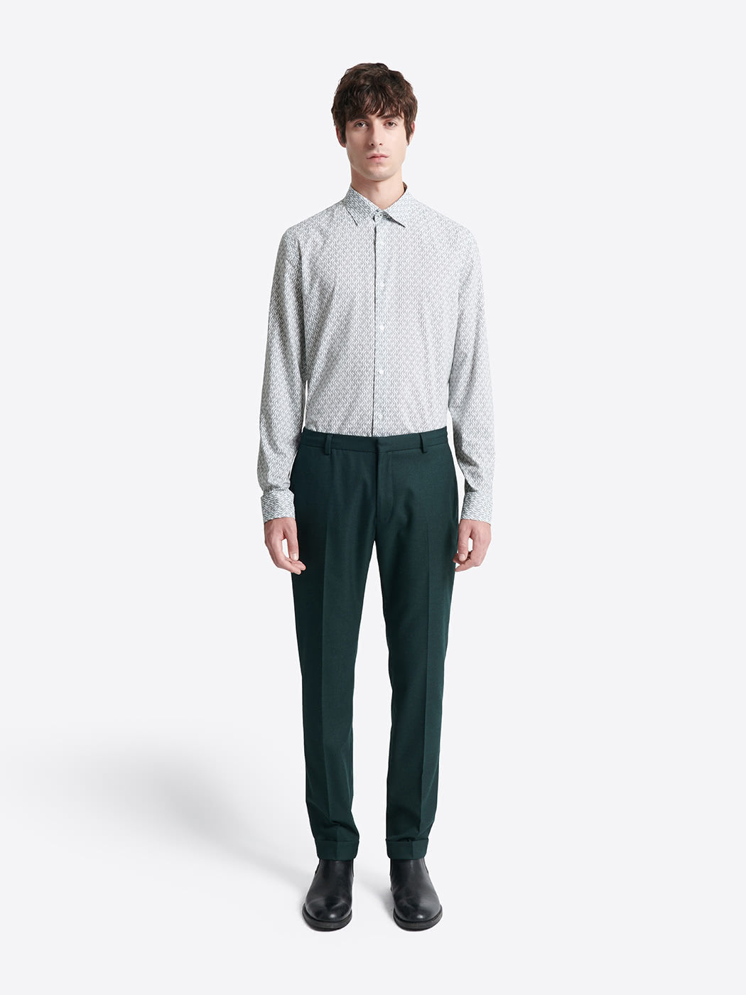 Chemise slim à motif - DEVRED 1902