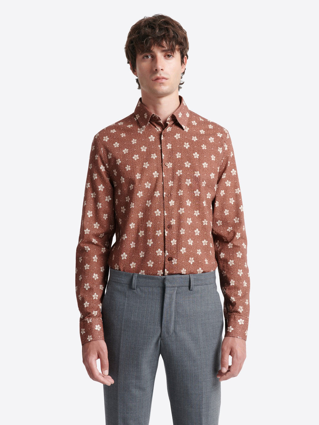 Chemise fleurie en coton - DEVRED 1902
