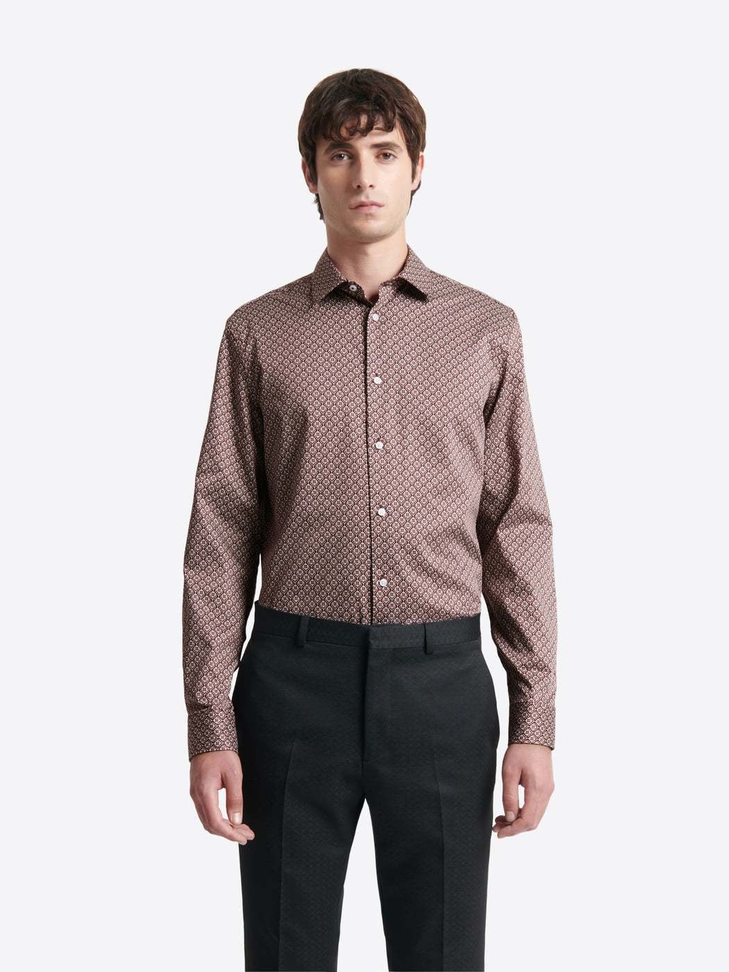 Chemise slim fantaisie en coton - DEVRED 1902