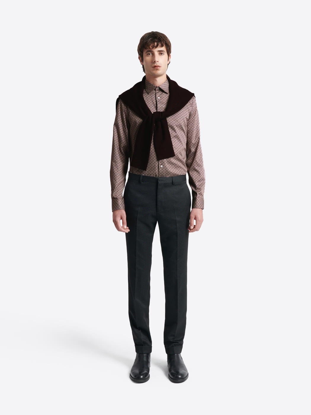 Chemise slim fantaisie en coton - DEVRED 1902