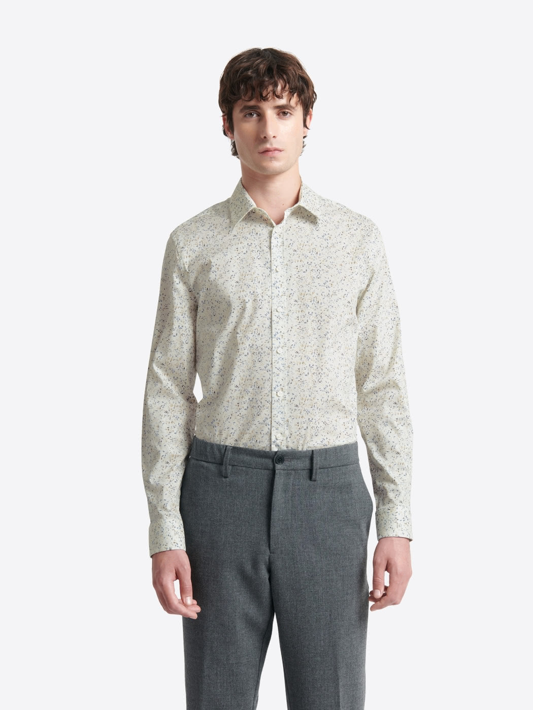 Chemise fleurie en coton stretch - DEVRED 1902