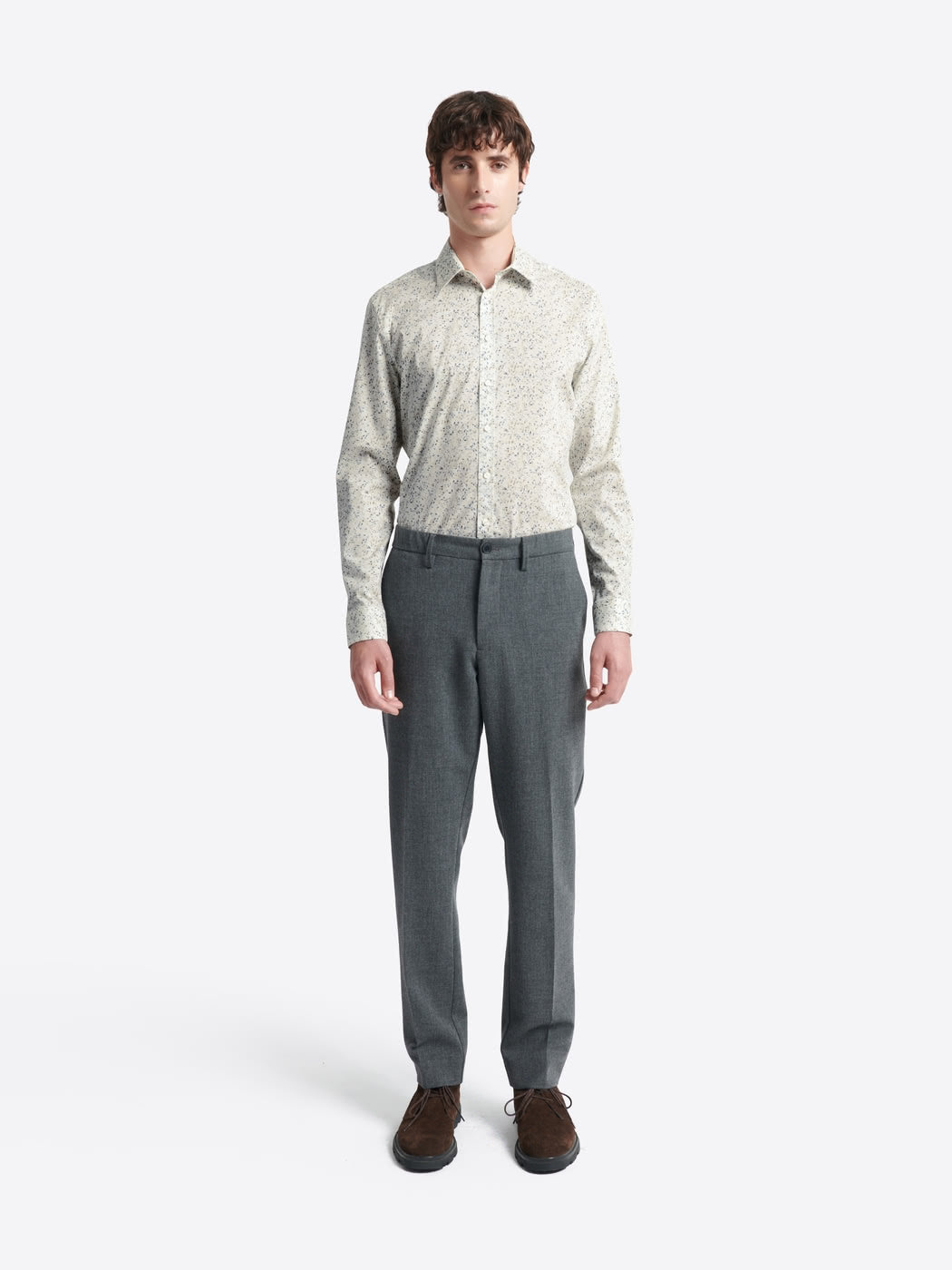 Chemise fleurie en coton stretch - DEVRED 1902