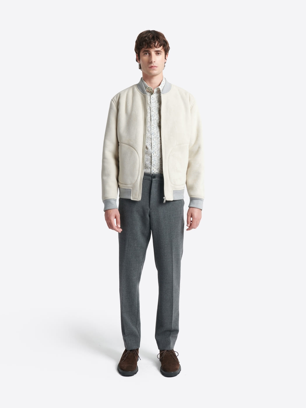 Chemise fleurie en coton stretch - DEVRED 1902