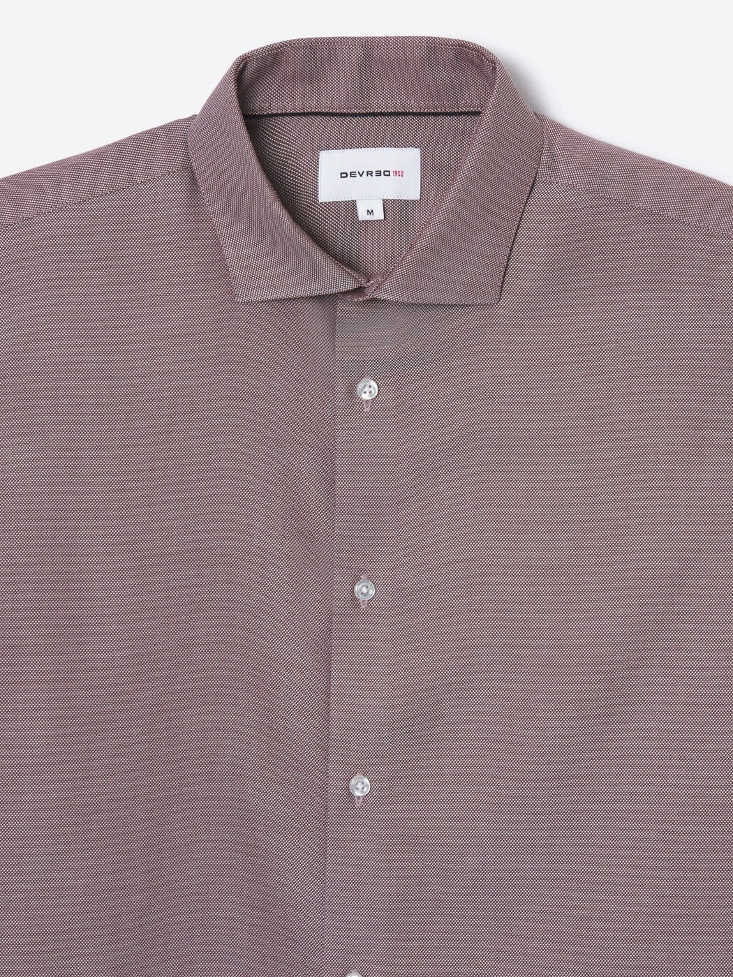 Chemise slim double retors unie - DEVRED 1902