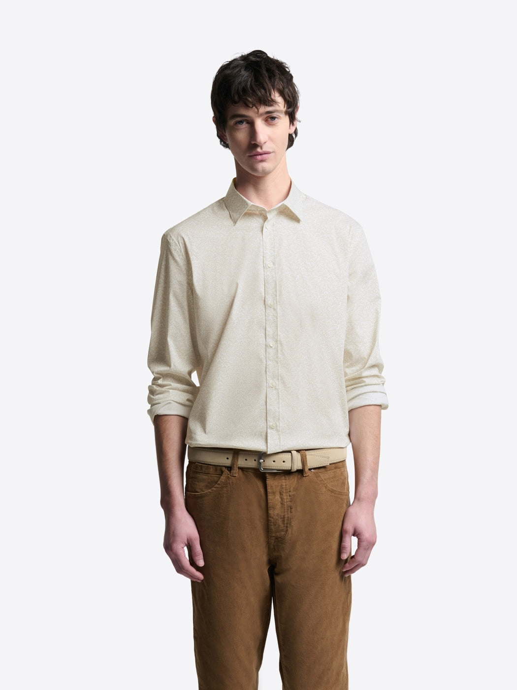 Chemise extraslim stretch à motif - DEVRED 1902