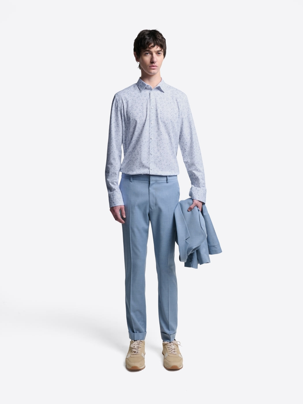 Chemise extraslim tissu traveler à motif - DEVRED 1902