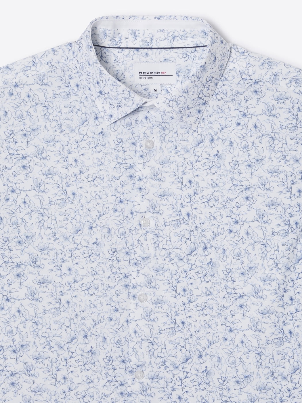 Chemise extraslim tissu traveler à motif - DEVRED 1902