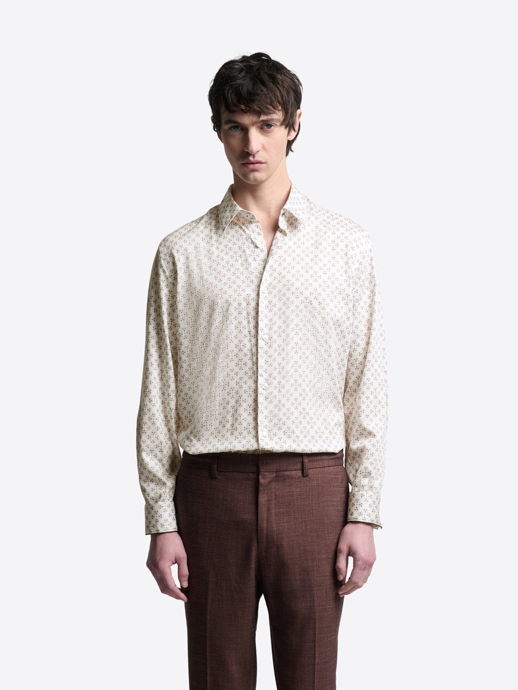 Chemise slim à motif - DEVRED 1902