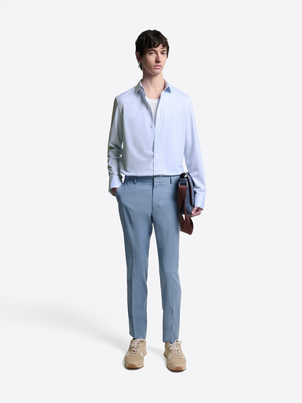 Chemise extraslim tissu traveler à motif - DEVRED 1902