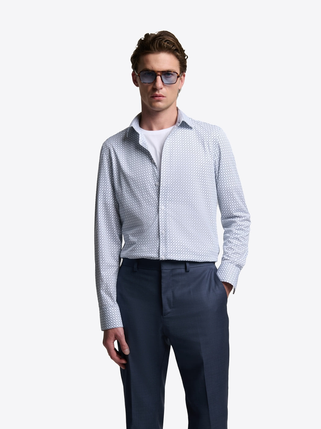 Chemise extraslim à motif - DEVRED 1902