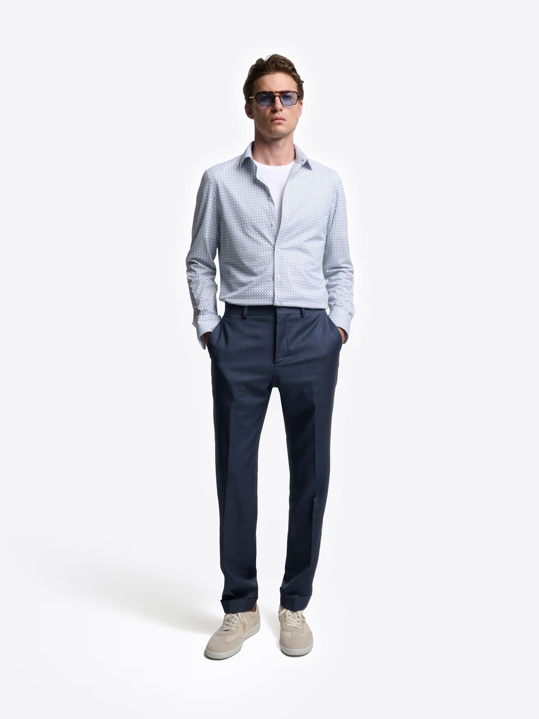 Chemise extraslim à motif - DEVRED 1902