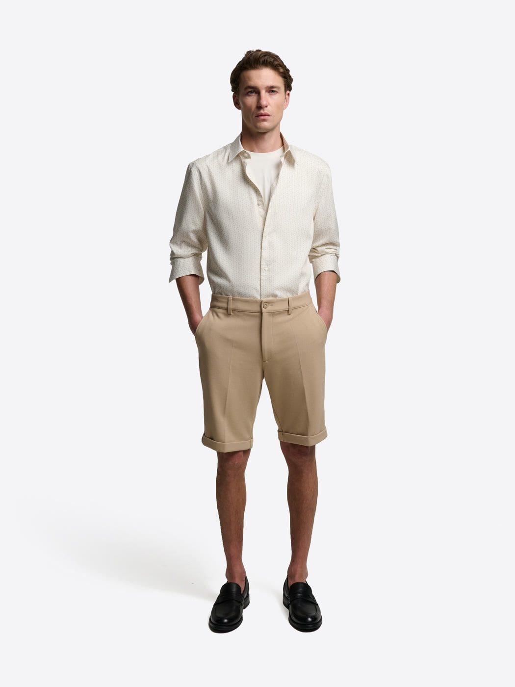 Chemise slim à motif en coton modal - DEVRED 1902