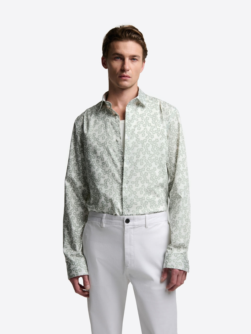 Chemise slim fleurie en coton - DEVRED 1902