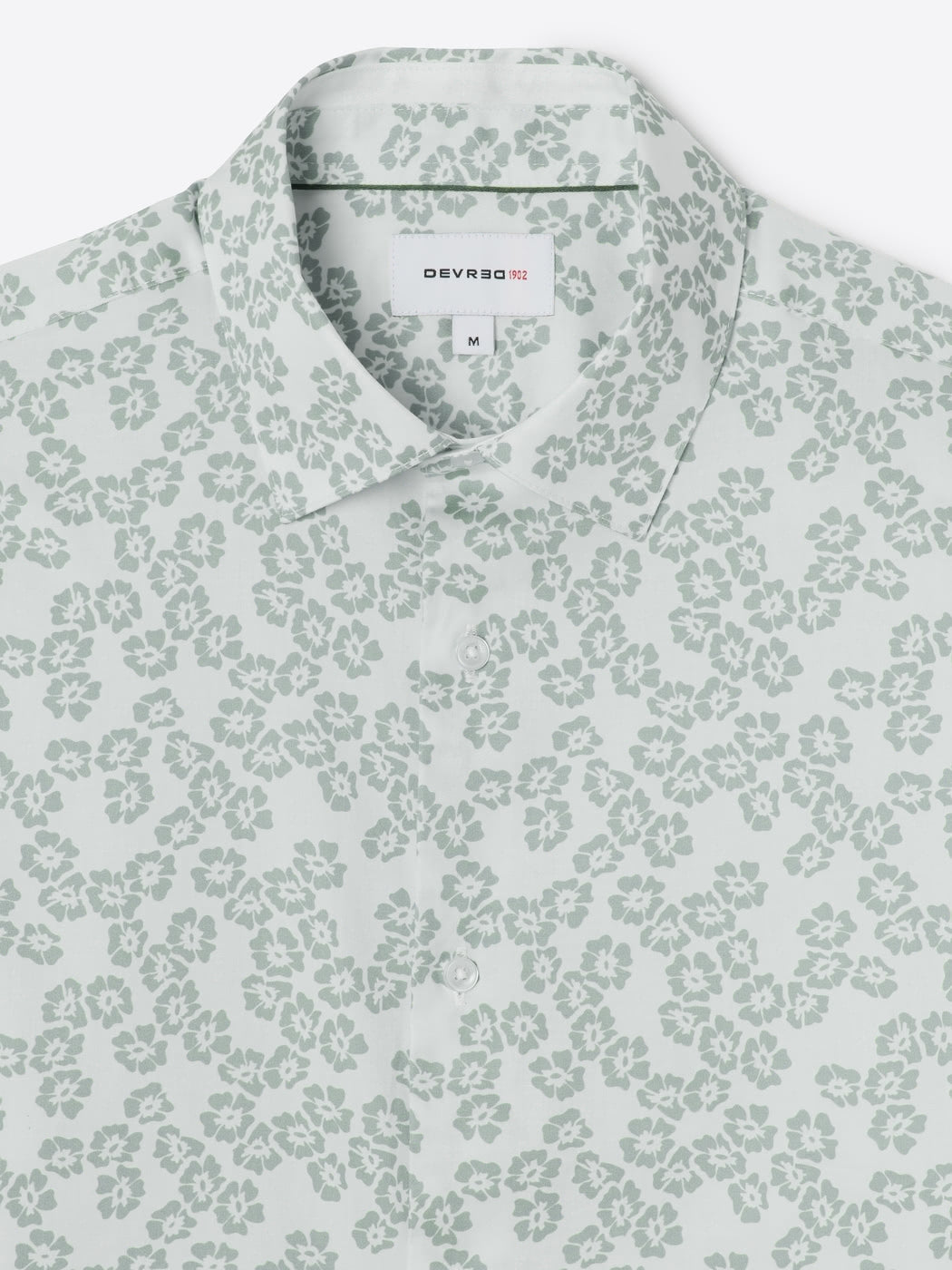 Chemise slim fleurie en coton - DEVRED 1902