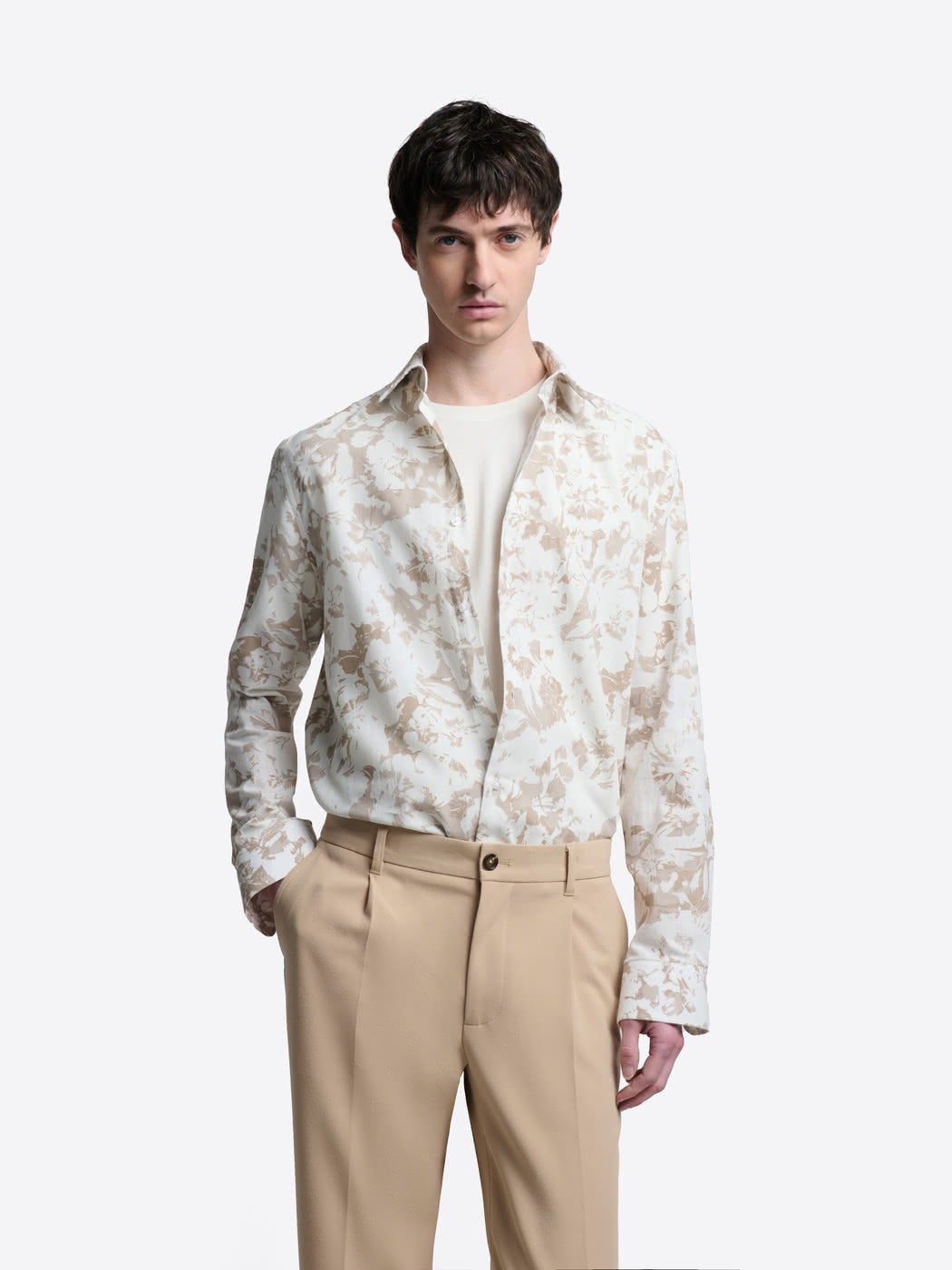 Chemise slim fleurie - DEVRED 1902