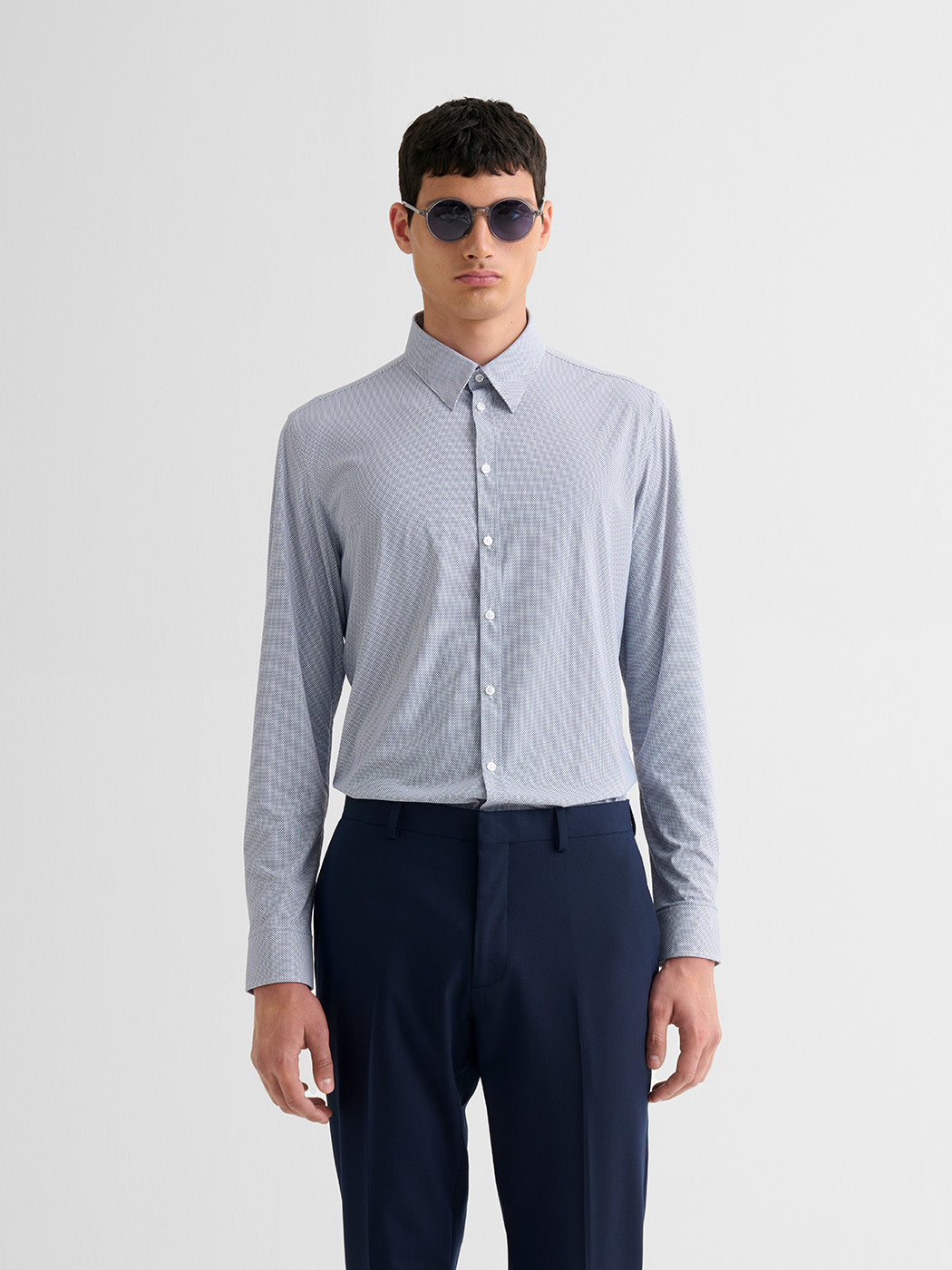 Chemise extraslim stretch à motif - DEVRED 1902