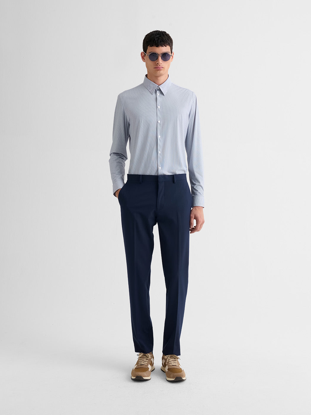 Chemise extraslim stretch à motif - DEVRED 1902