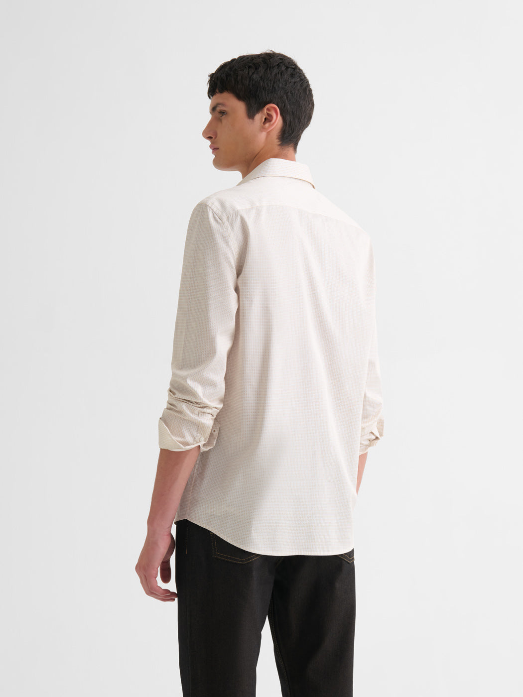 Chemise slim en coton à motif - DEVRED 1902